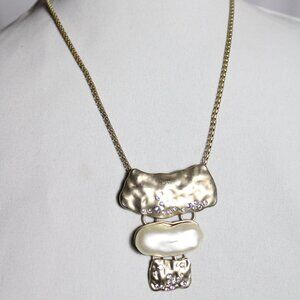 ⚡️BUY 3 for $55⚡️  Vintage 16 Inch Pendant Rhinestone and Faux Pearl Necklace